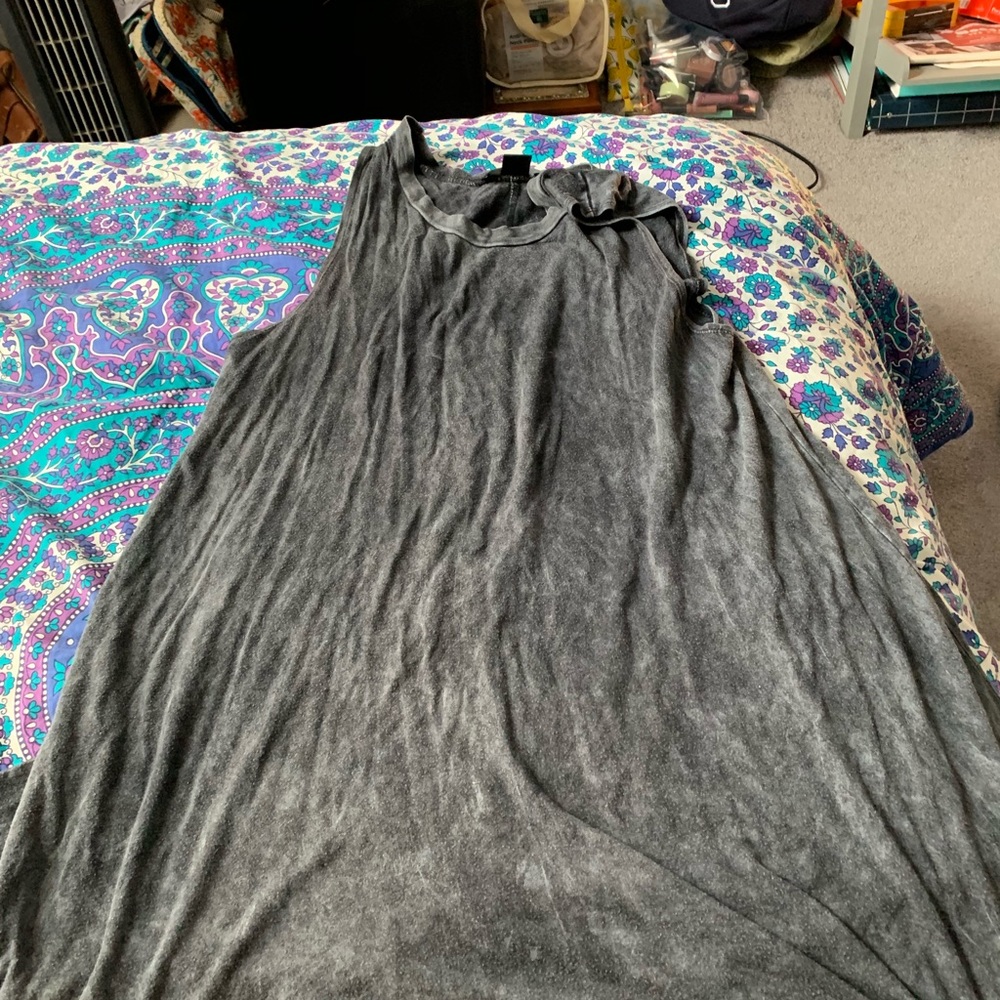 Gray Sleeveless Dress